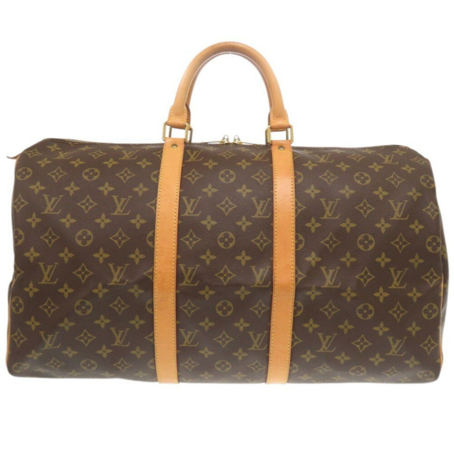 Louis Vuitton Keepall 50, Brown, Canvas, travel