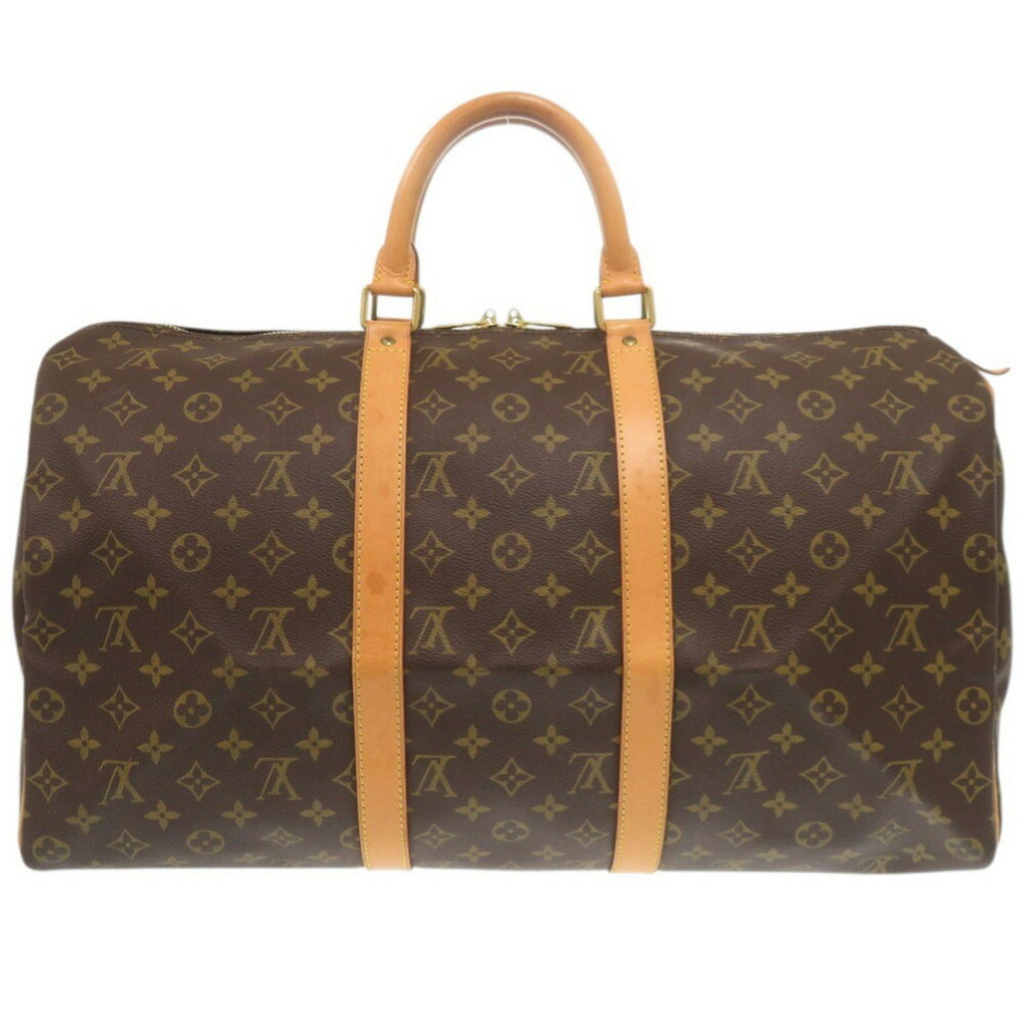 Louis Vuitton Keepall 50, Brown, Canvas, travel