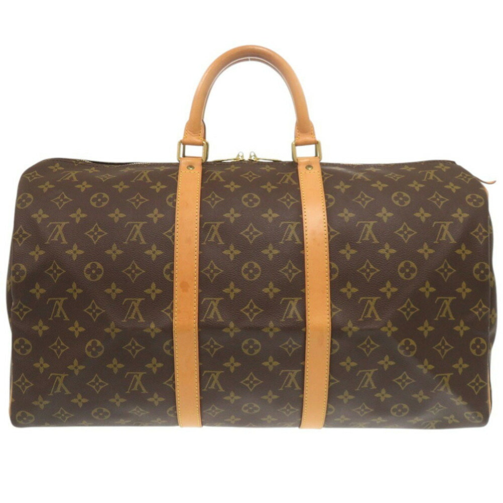 Louis Vuitton Keepall 50, Brown, Canvas, travel
