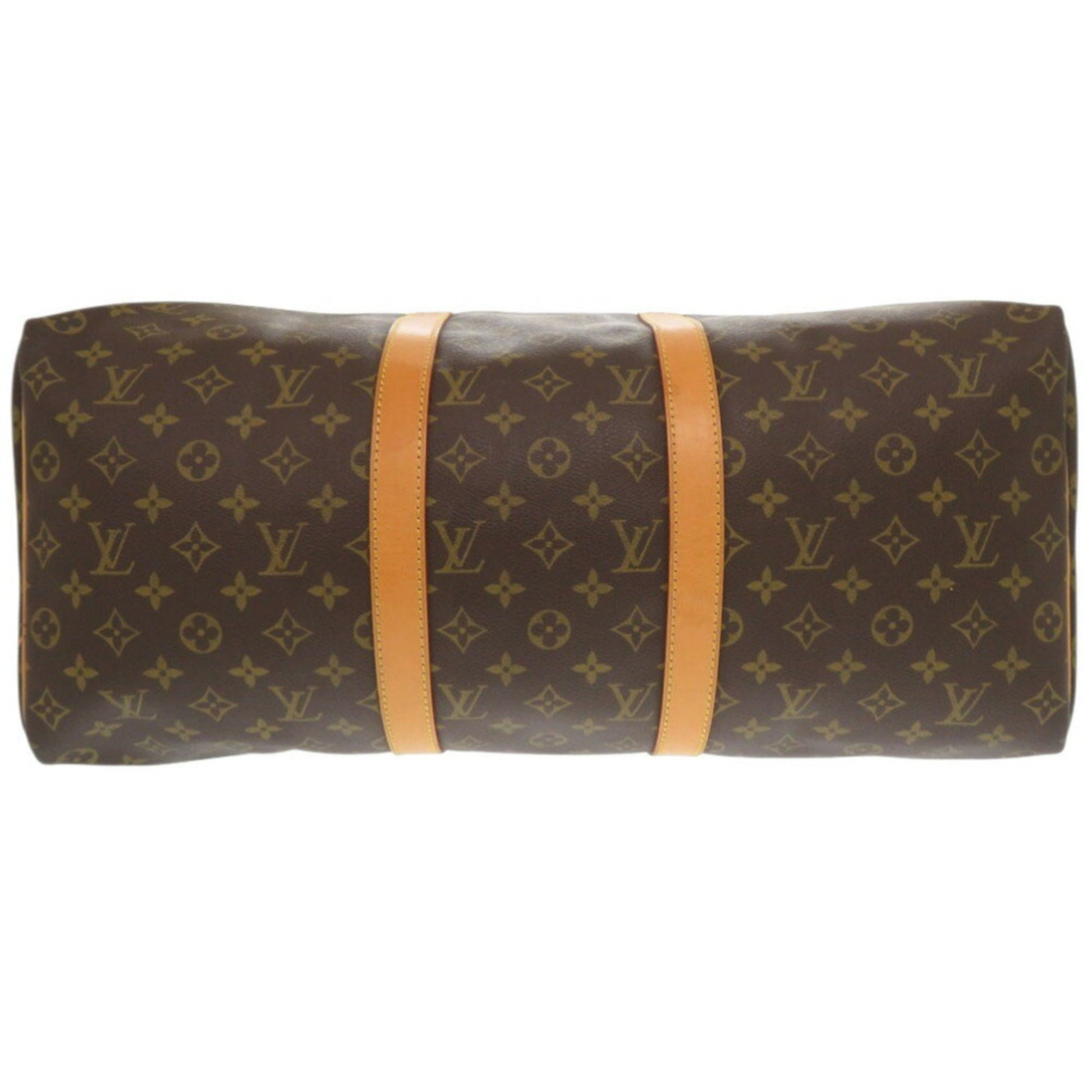 Louis Vuitton Keepall 50, Brown, Canvas, travel