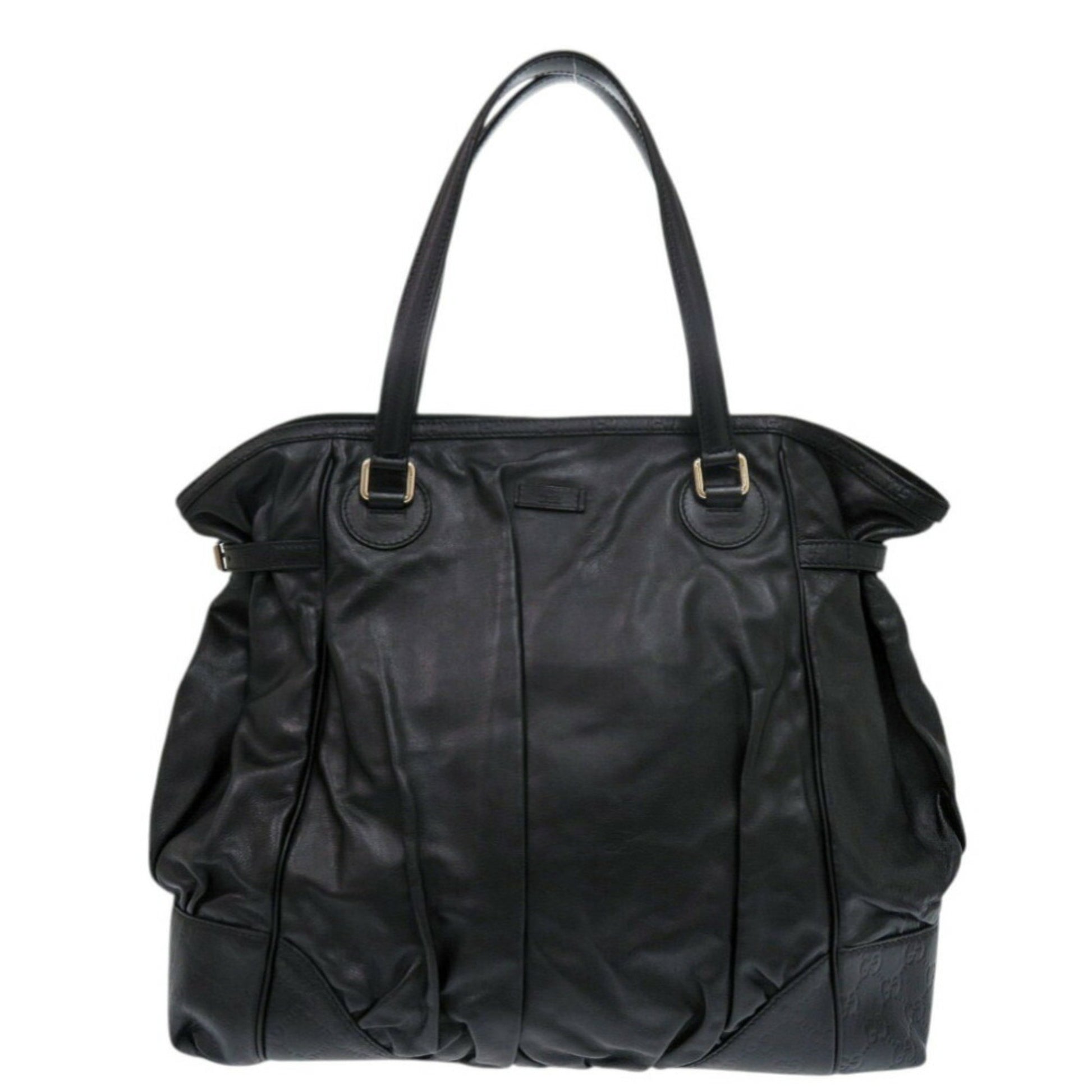 Gucci Guccissima, Black, Leather, tote