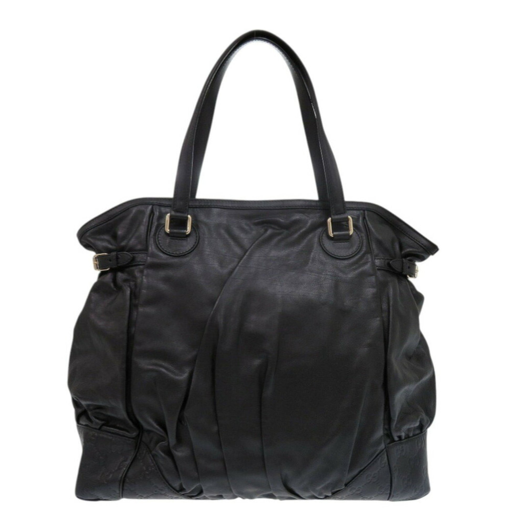 Gucci Guccissima, Black, Leather, tote