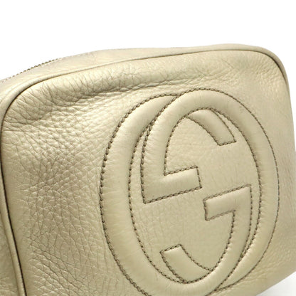 Gucci Soho, Gold, Leather, shoulder