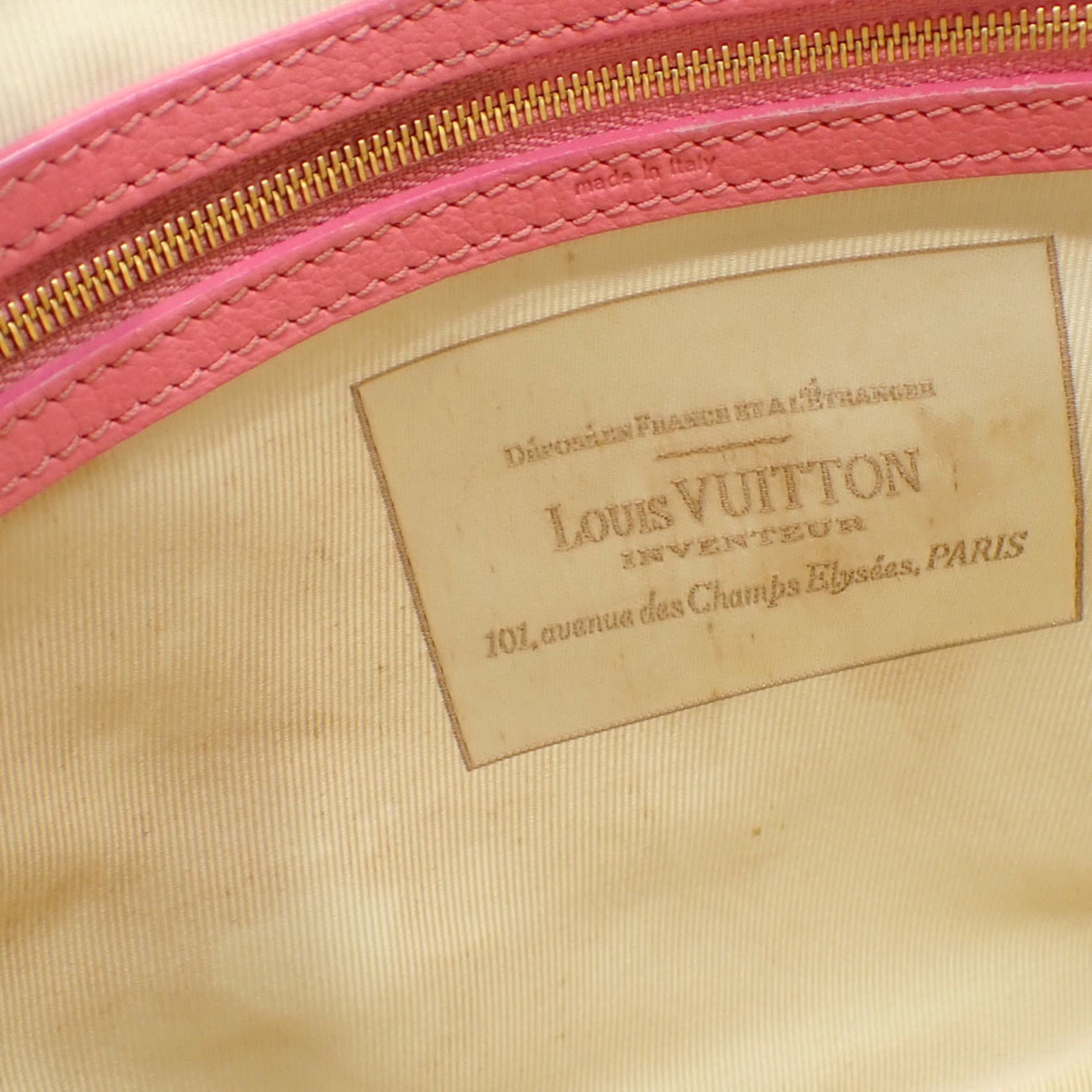 Louis Vuitton Sabia, Beige, Canvas, handbag