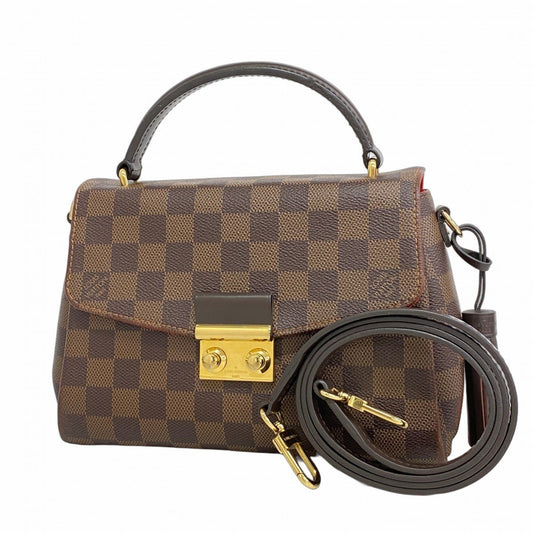 Louis Vuitton Croisette, Brown, Canvas, handbag