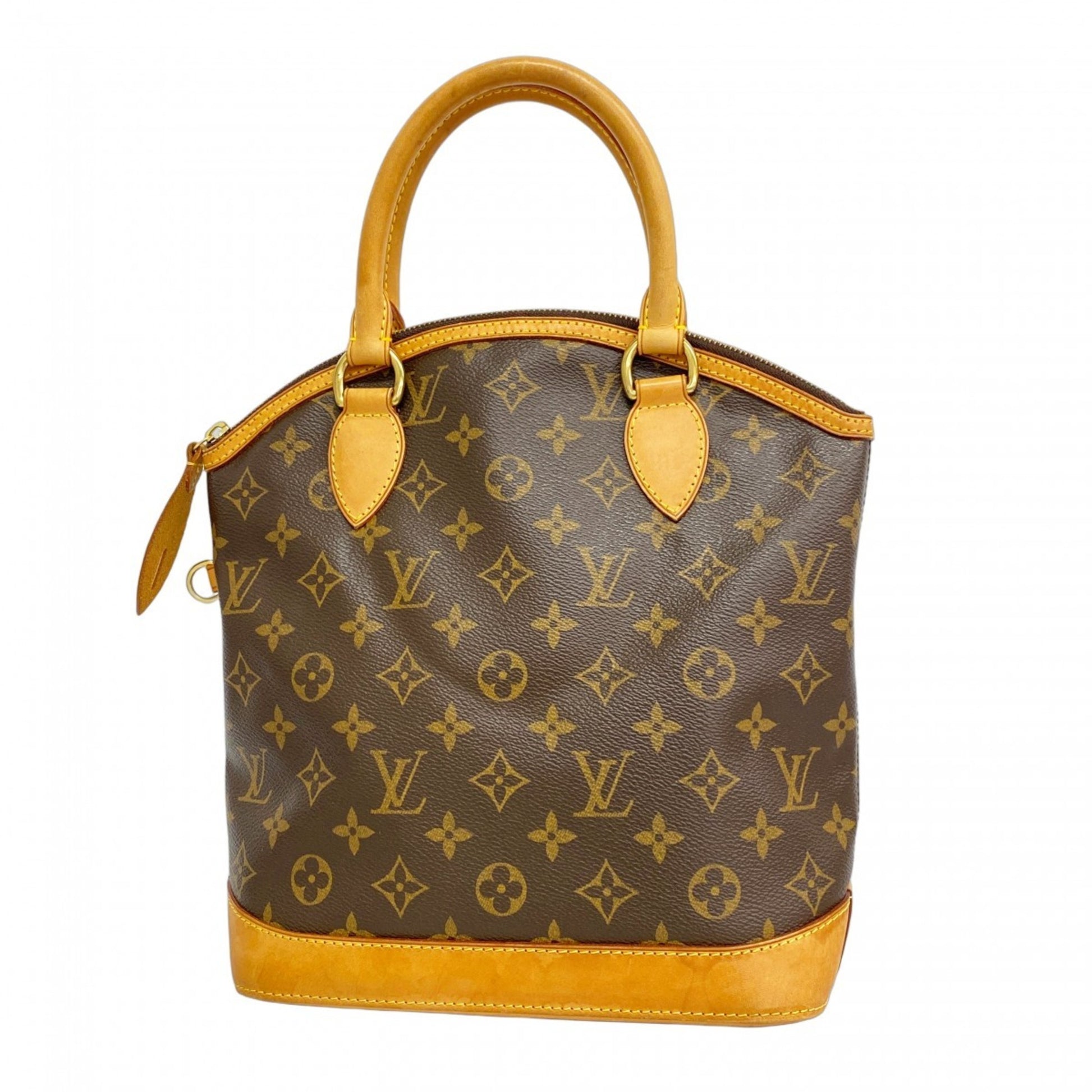 Louis Vuitton Lockit Vertical, Brown, Canvas, handbag