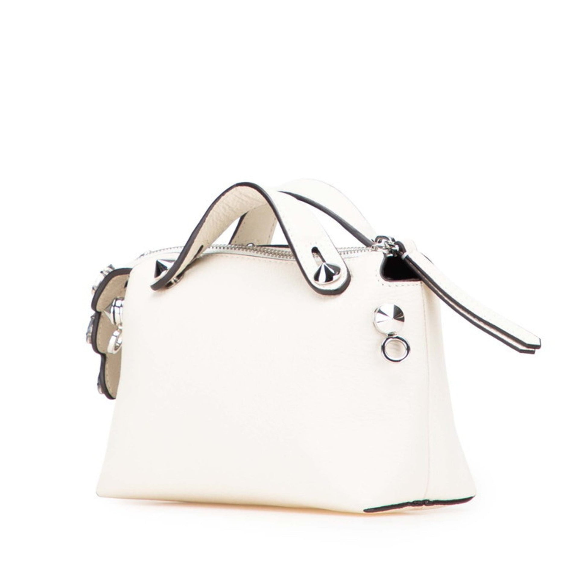 Fendi, White, Leather, handbag