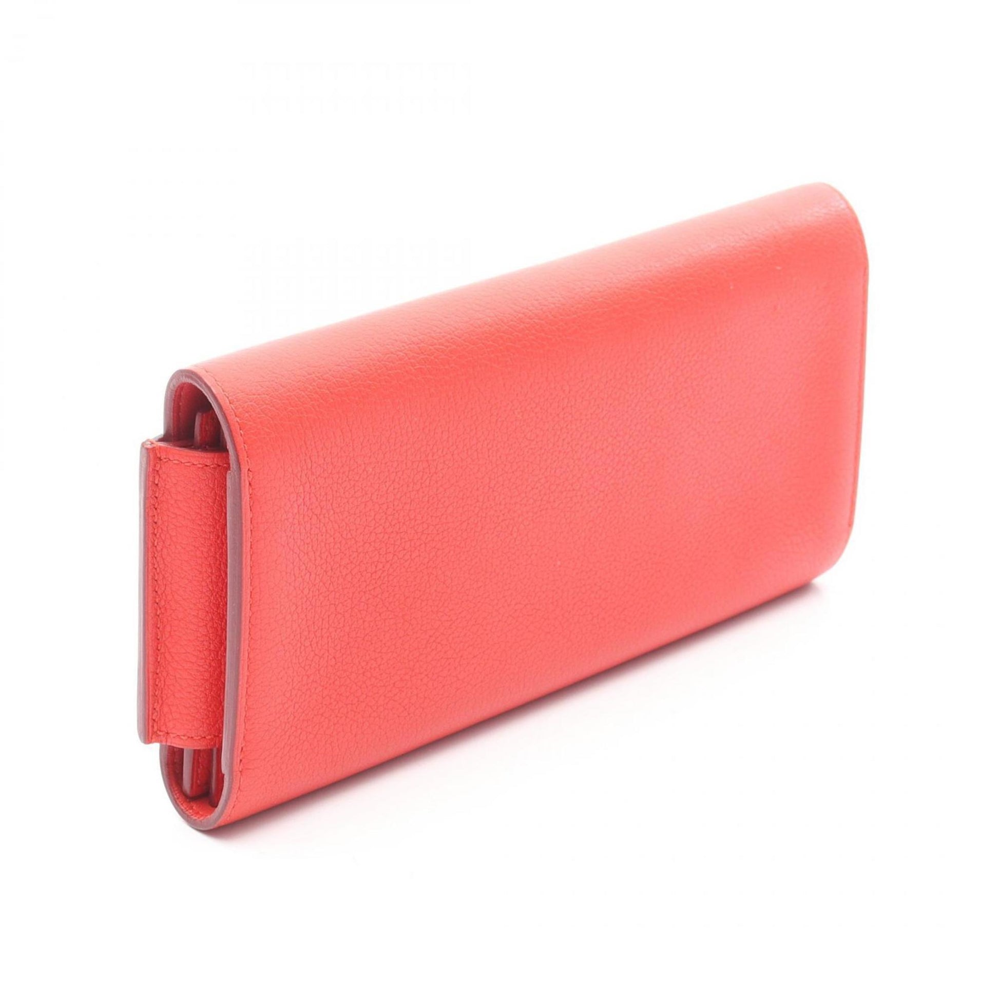 Hermès Passant, Red, Leather, wallet