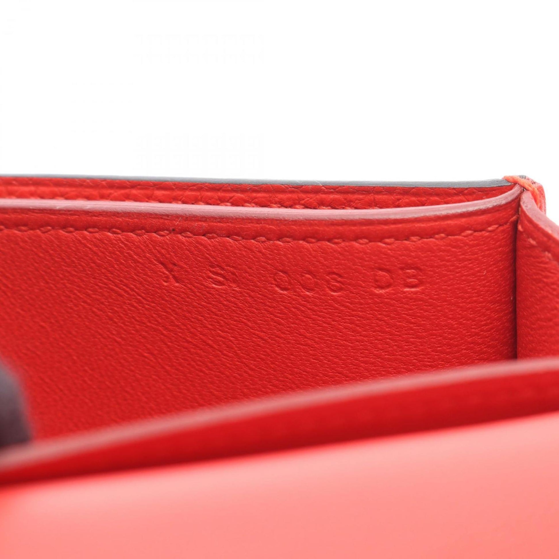 Hermès Passant, Red, Leather, wallet