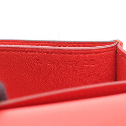 Hermès Passant, Red, Leather, wallet