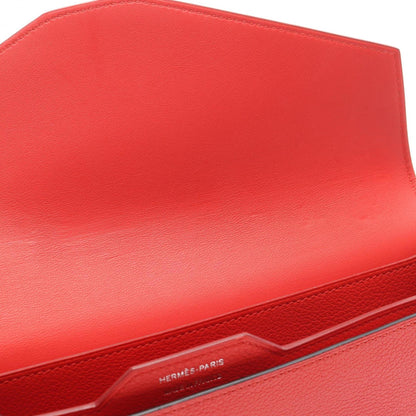 Hermès Passant, Red, Leather, wallet