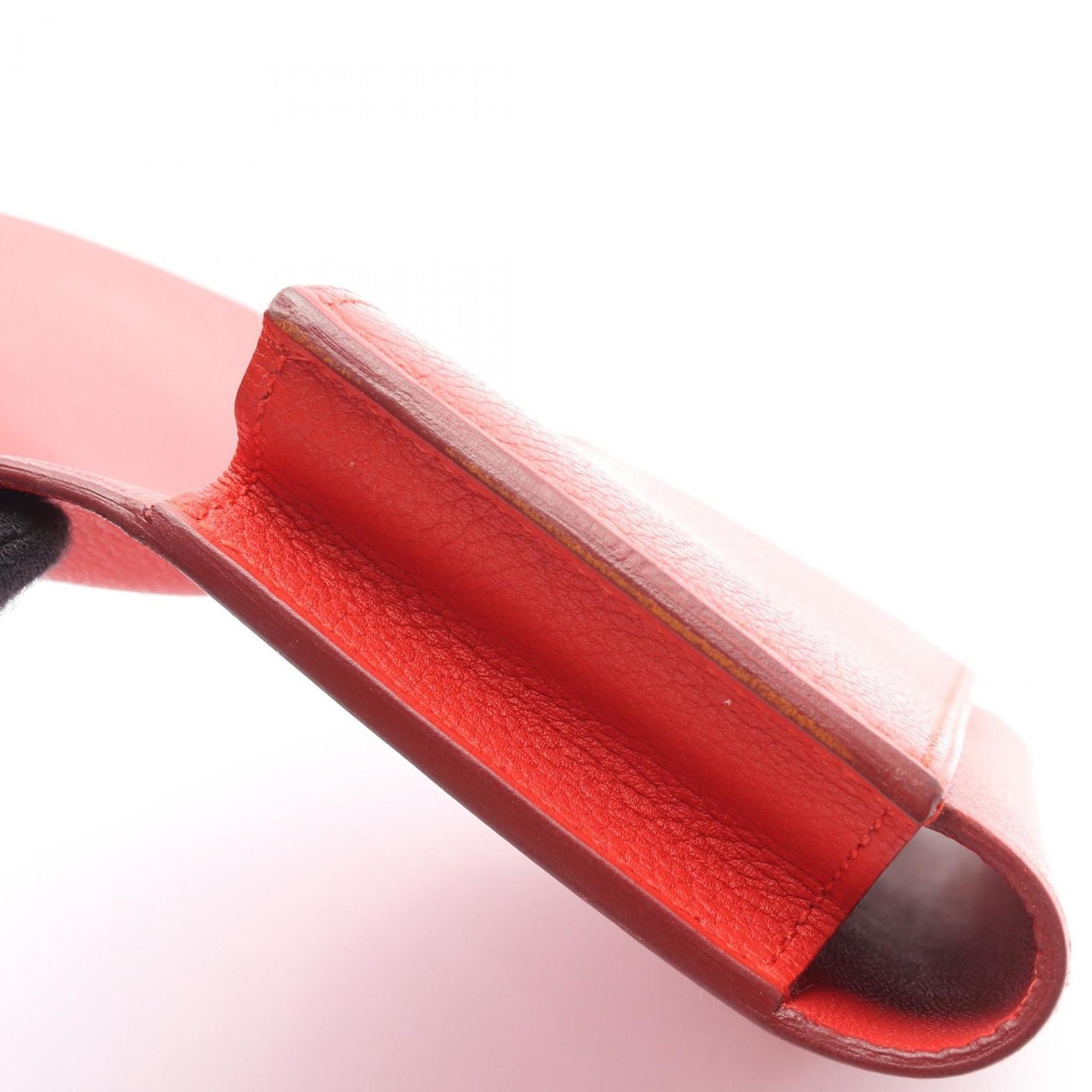 Hermès Passant, Red, Leather, wallet