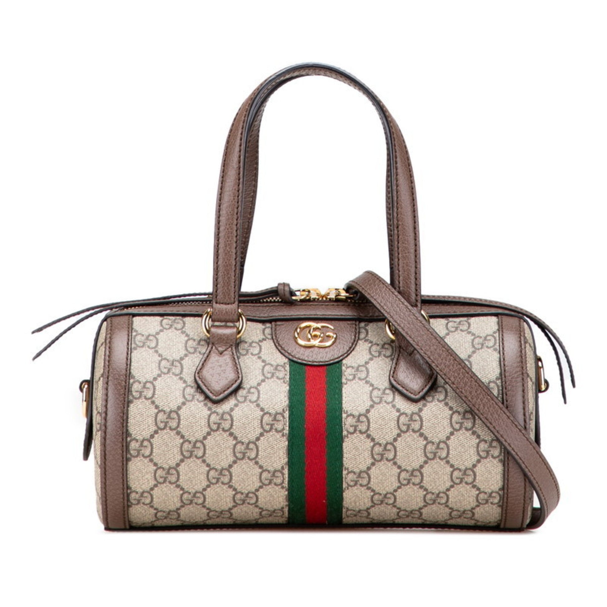Gucci Ophidia, "BEIGE, BROWN", "CANVAS, LEATHER", handbag