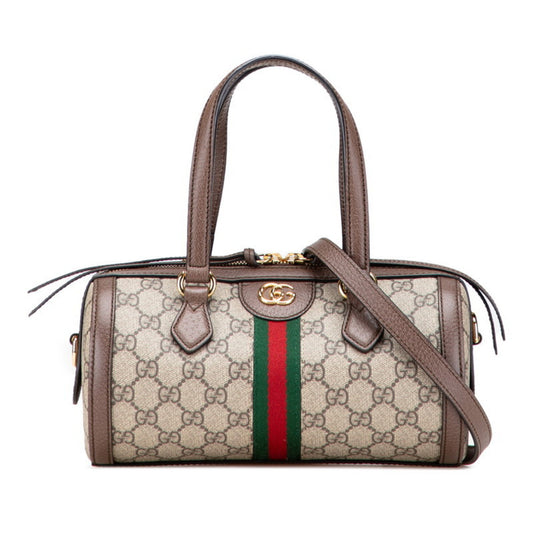 Gucci Ophidia, "BEIGE, BROWN", "CANVAS, LEATHER", handbag