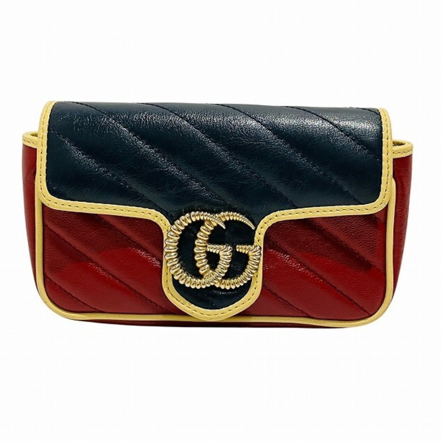 Gucci Marmont, Red, Leather, shoulder