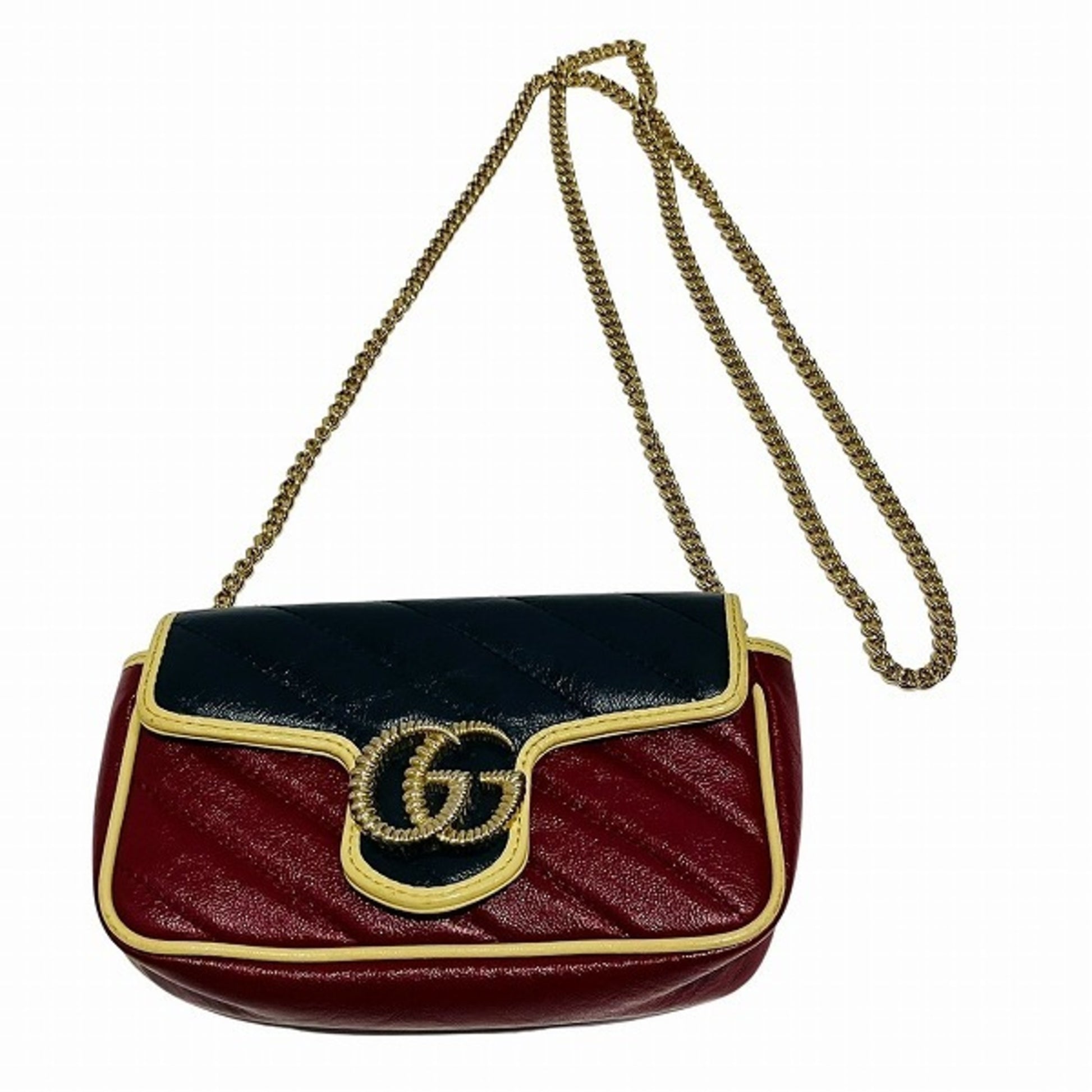 Gucci Marmont, Red, Leather, shoulder