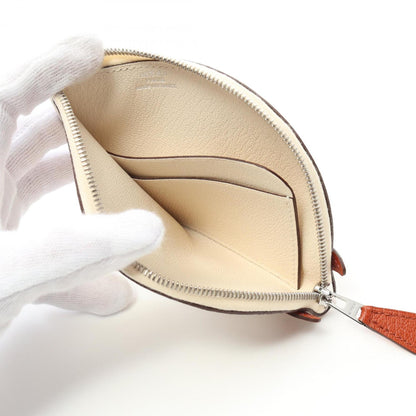 Hermès Paddock, White, Leather, wallet