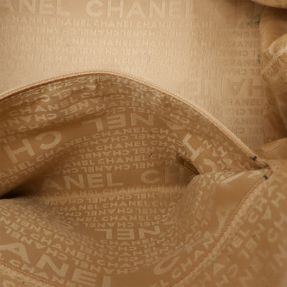 Chanel Coco Mark, Beige, Leather, handbag