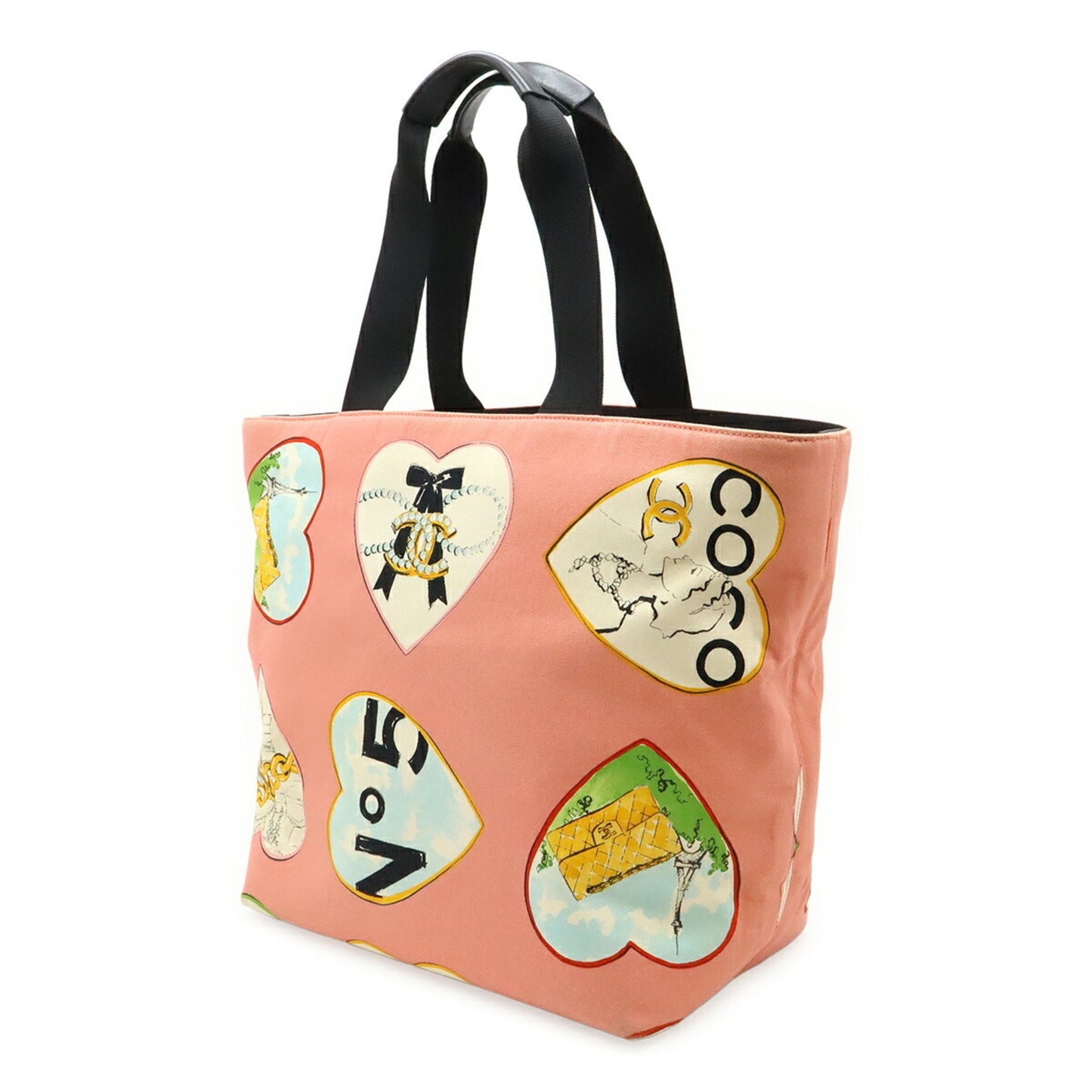 Chanel, Multicolour, "CANVAS, LEATHER", tote