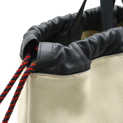 Gucci Drawstring, IVORY, Leather, backpack