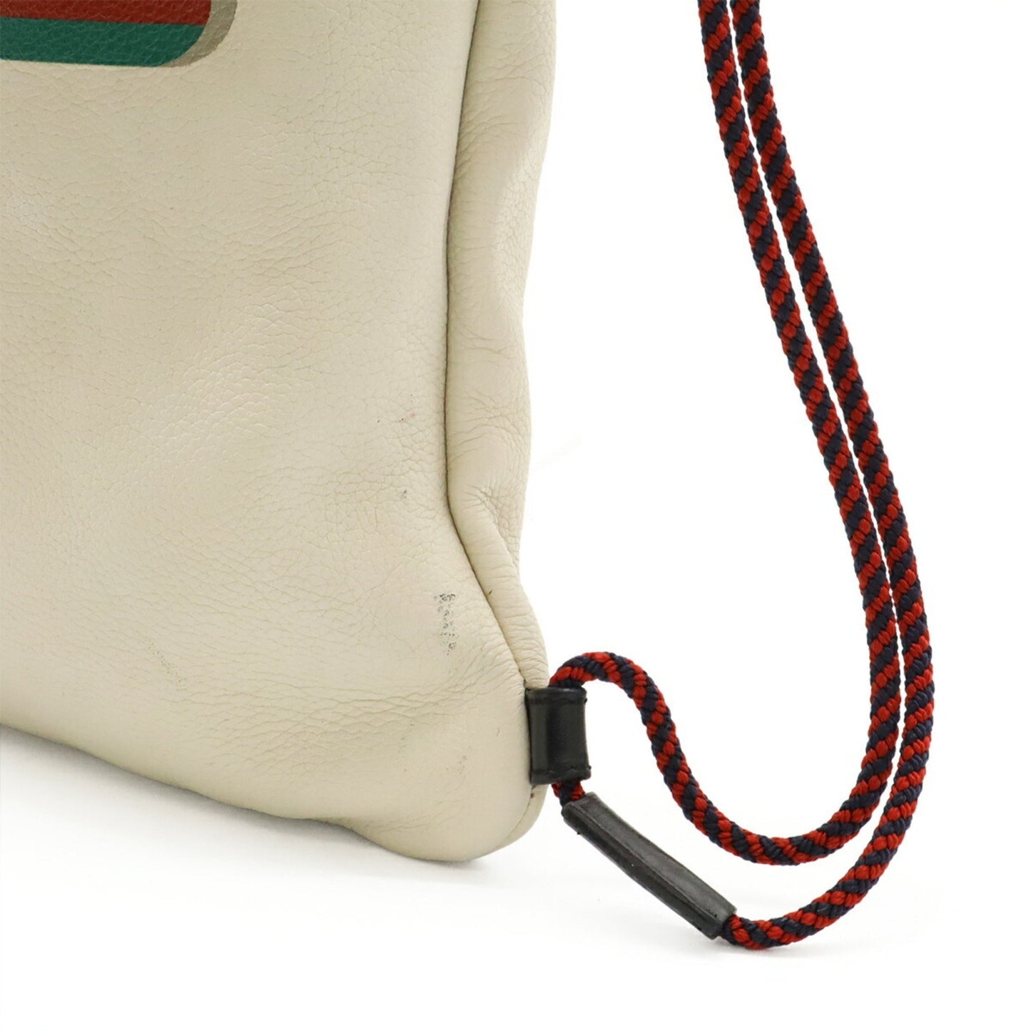 Gucci Drawstring, IVORY, Leather, backpack
