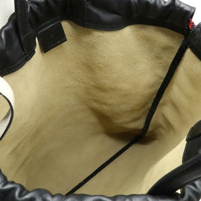 Gucci Drawstring, IVORY, Leather, backpack