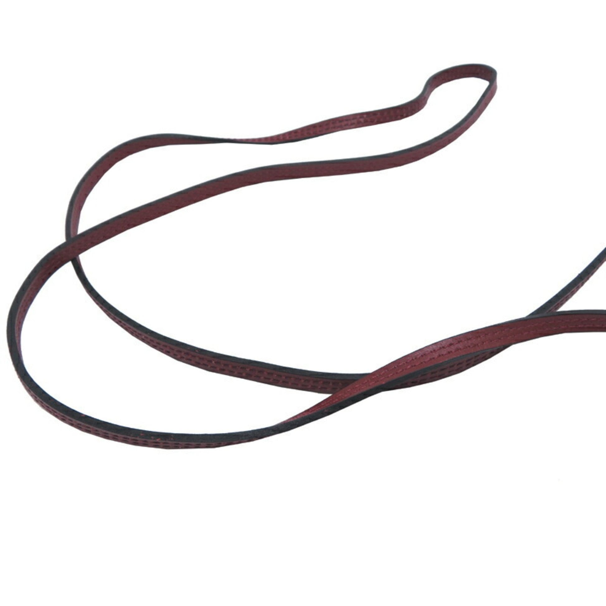 Hermès Onimetou, Burgundy, Leather, shoulder