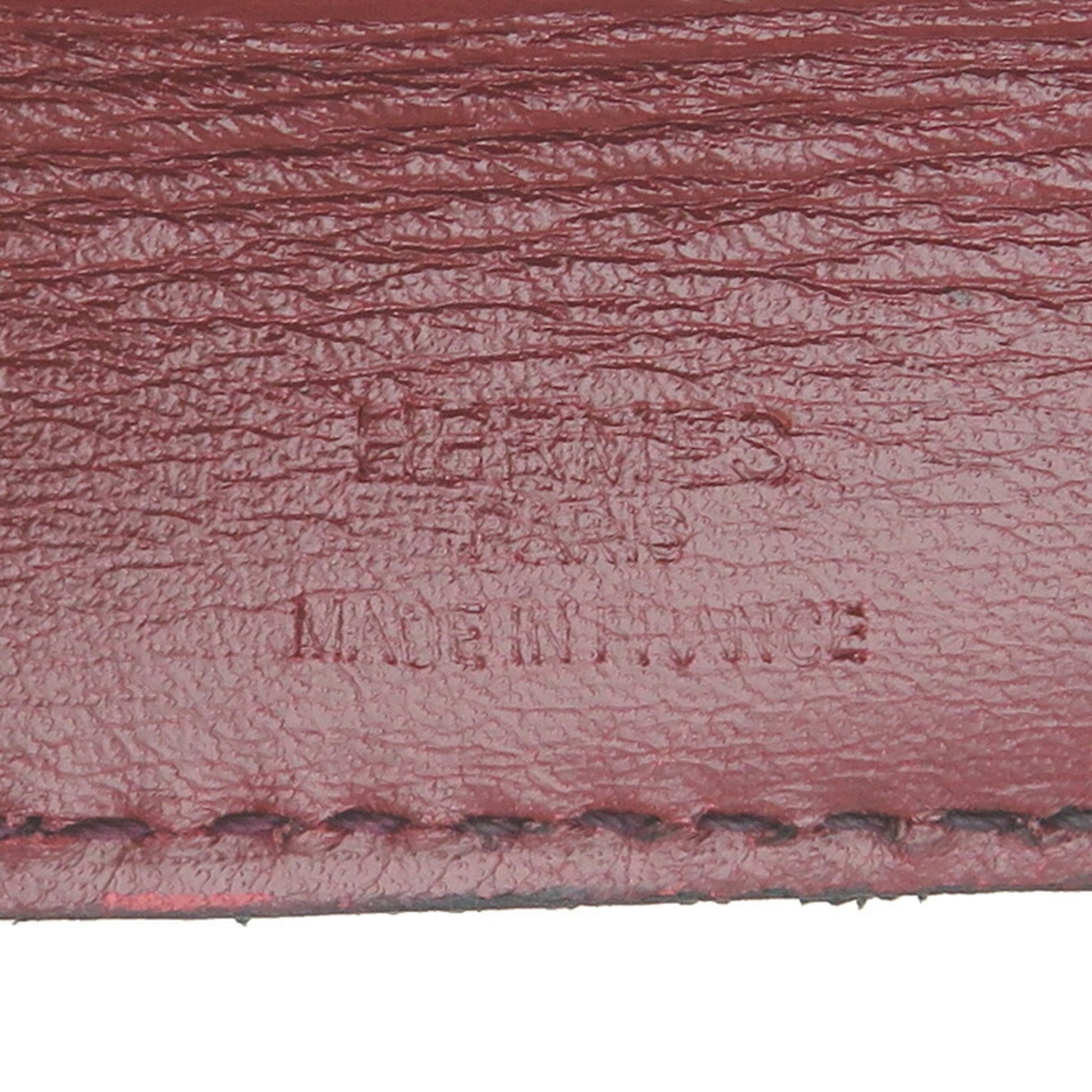 Hermès Onimetou, Burgundy, Leather, shoulder