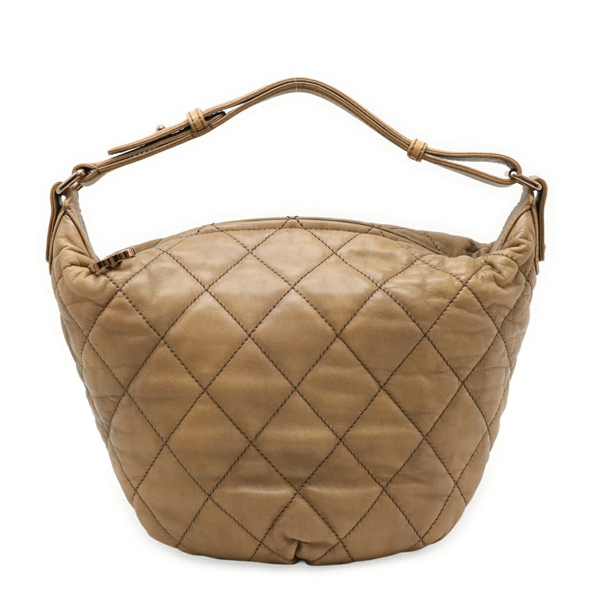 Chanel Wild stitch, Beige, Leather, shoulder