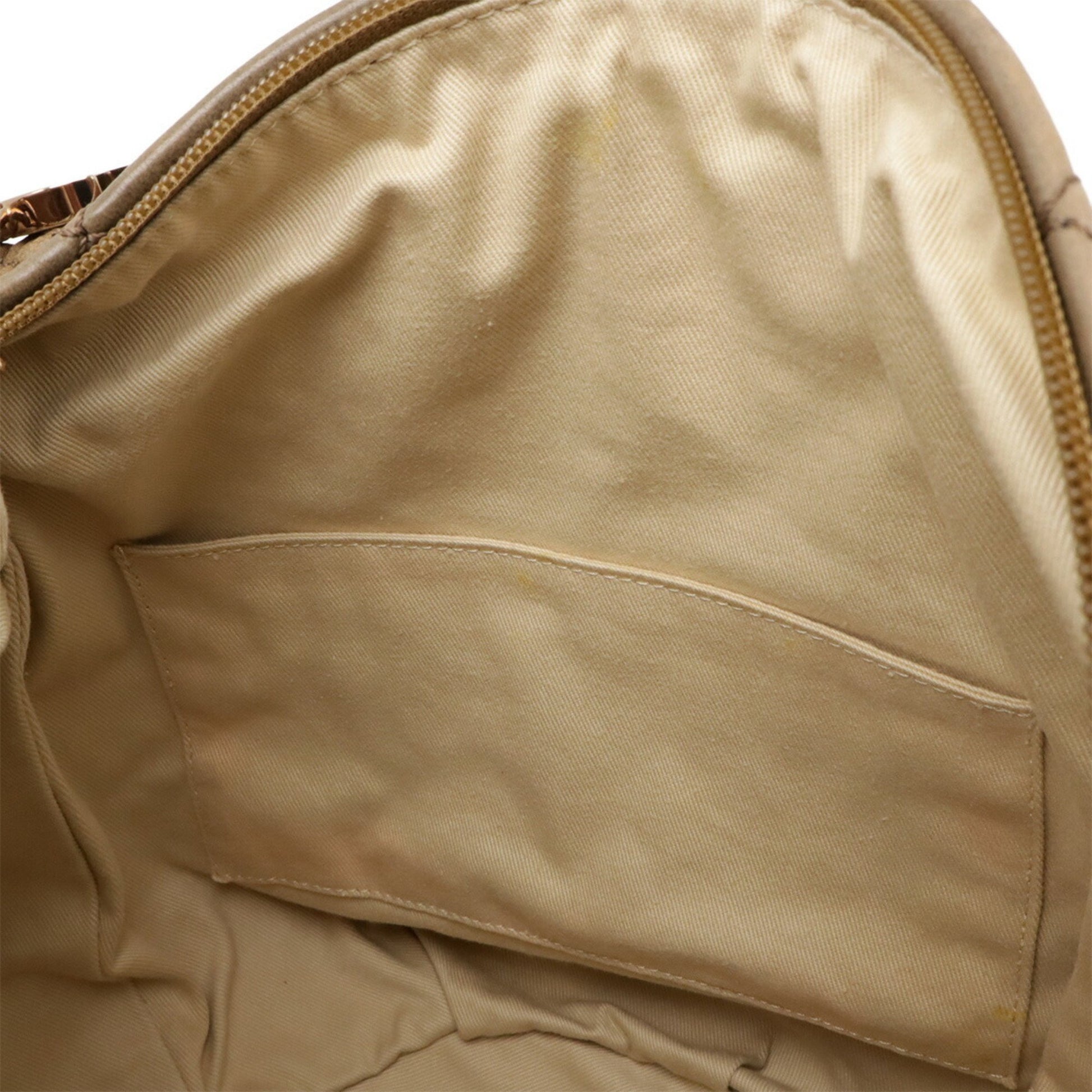 Chanel Wild stitch, Beige, Leather, shoulder