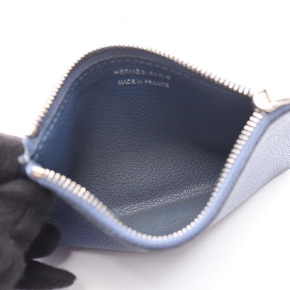 Hermès Passant, Blue, Leather, wallet