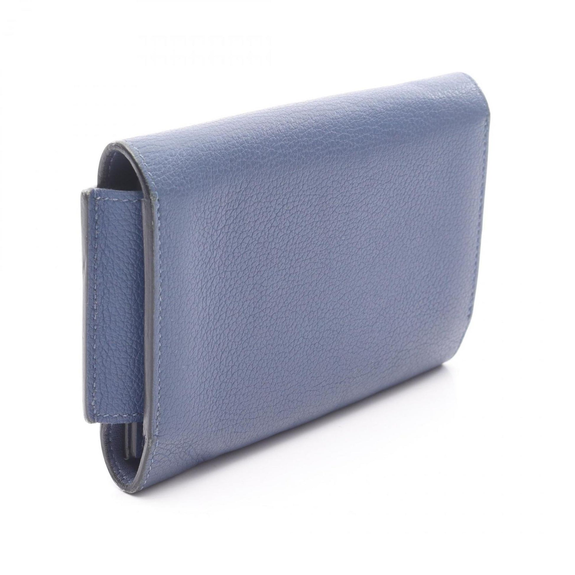 Hermès Passant, Blue, Leather, wallet
