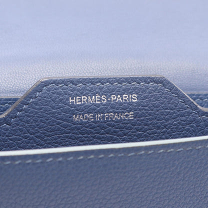 Hermès Passant, Blue, Leather, wallet
