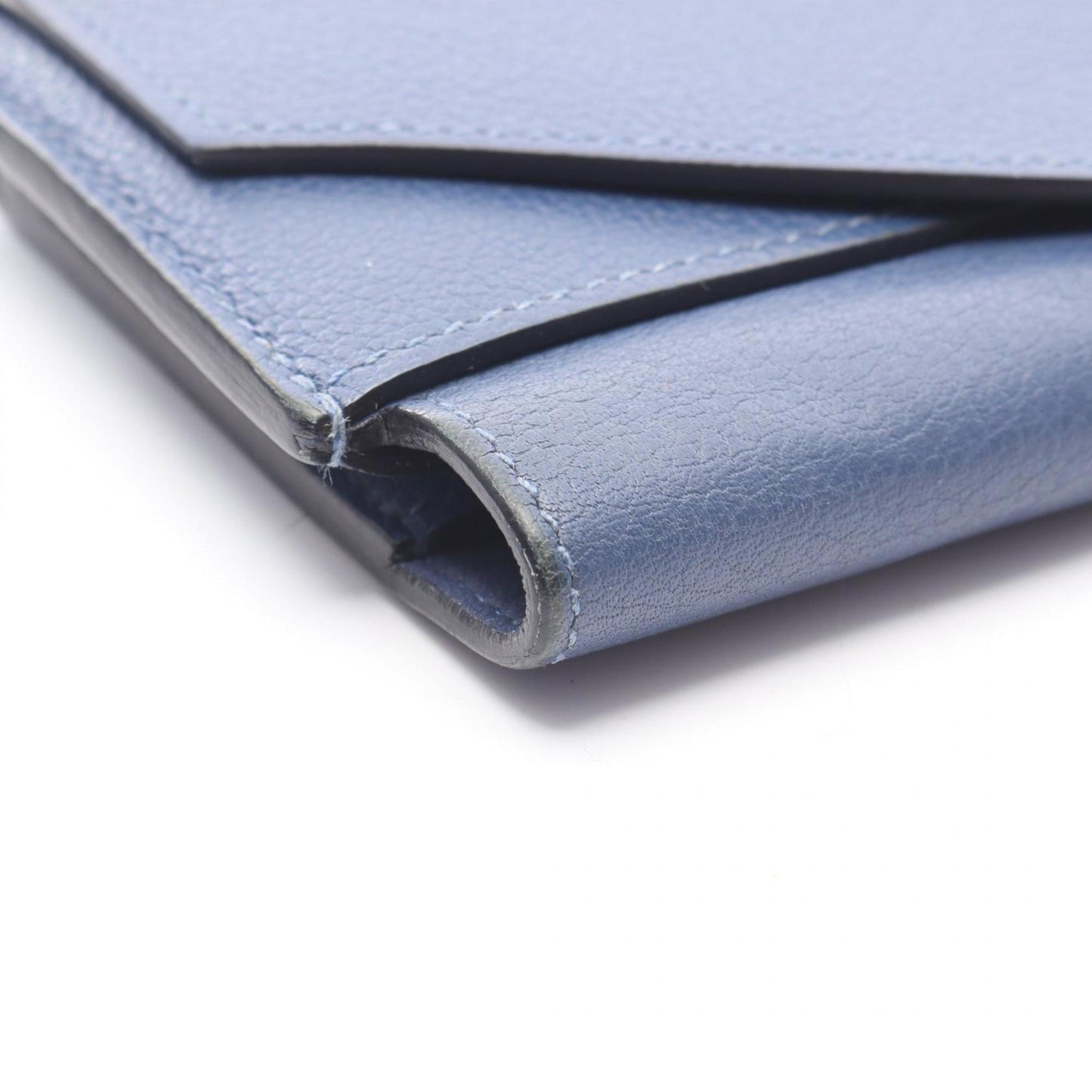 Hermès Passant, Blue, Leather, wallet