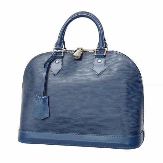 Louis Vuitton Alma, Navy, Canvas, handbag