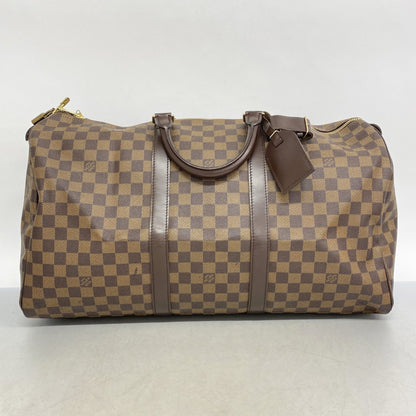 Louis Vuitton Keepall 50, Brown, Canvas, travel