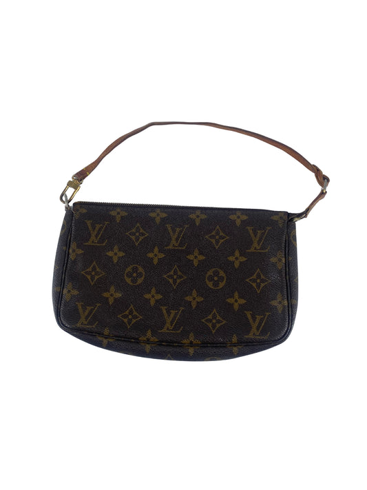 Louis Vuitton Pochette Accessoires Monogram Canvas, BROWN, CANVAS, Clutche & pouche