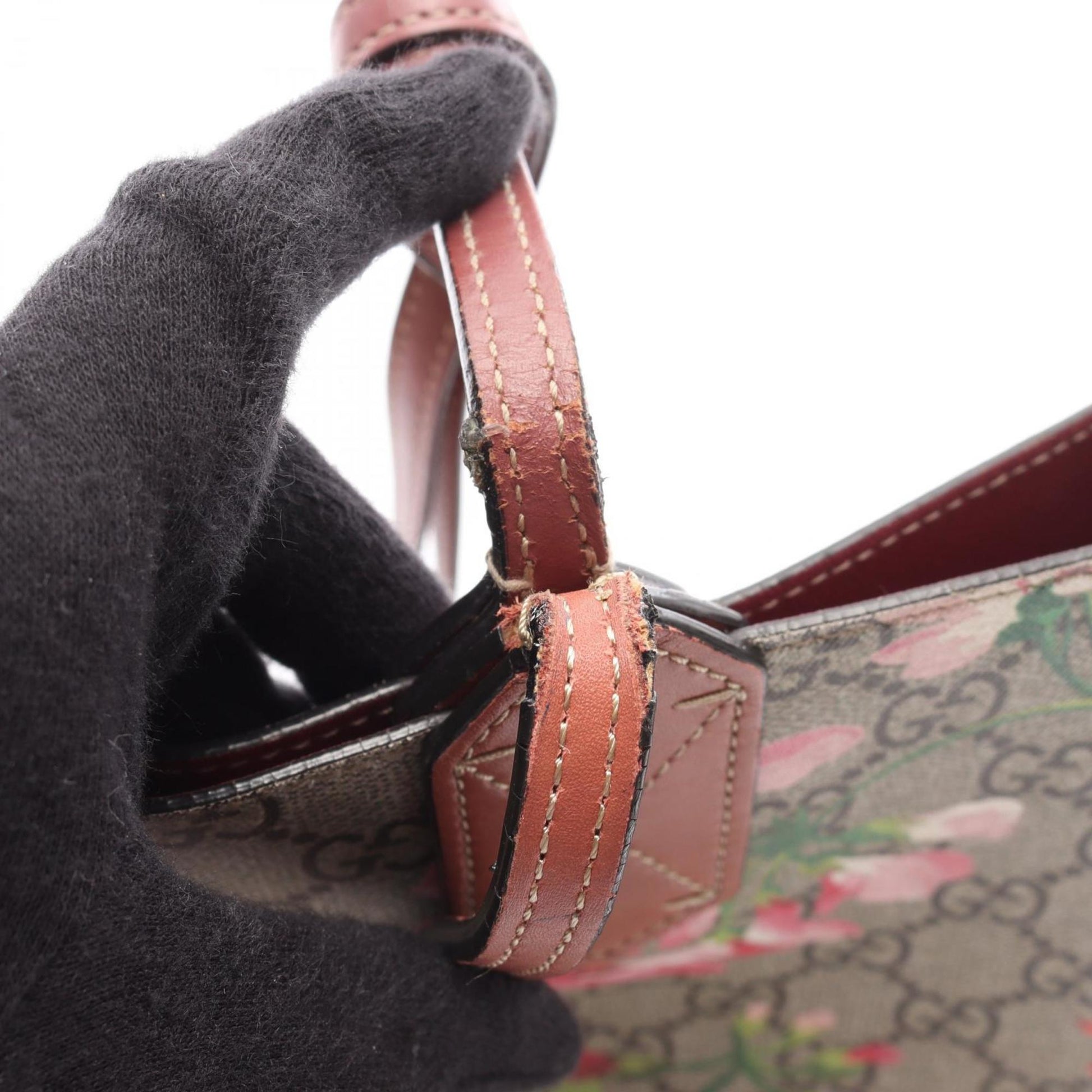 Gucci GG blooms, Beige, Canvas, shoulder