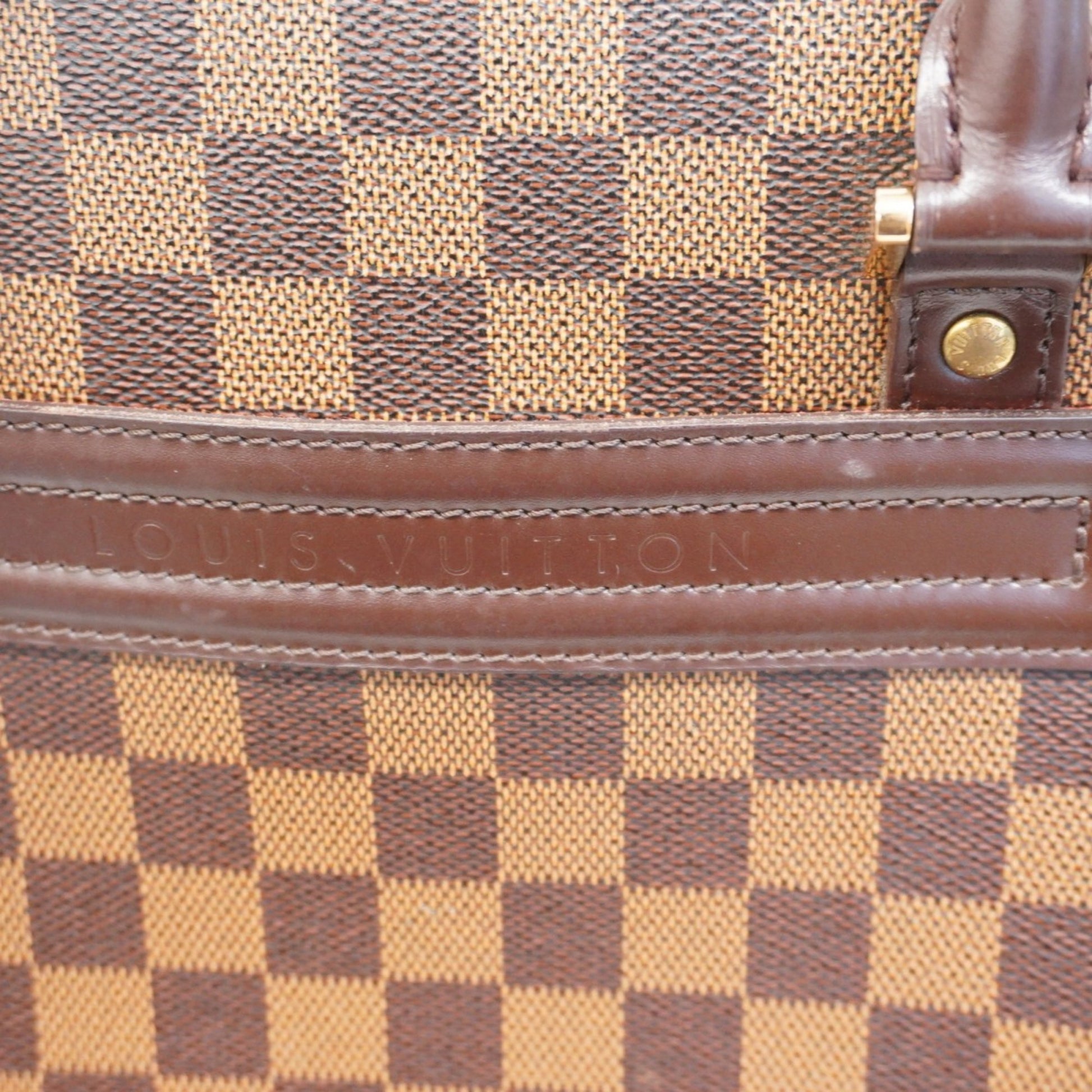 Louis Vuitton Nolita, Brown, Canvas, handbag