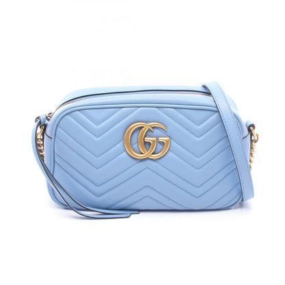 Gucci GG Marmont, Blue, Leather, shoulder