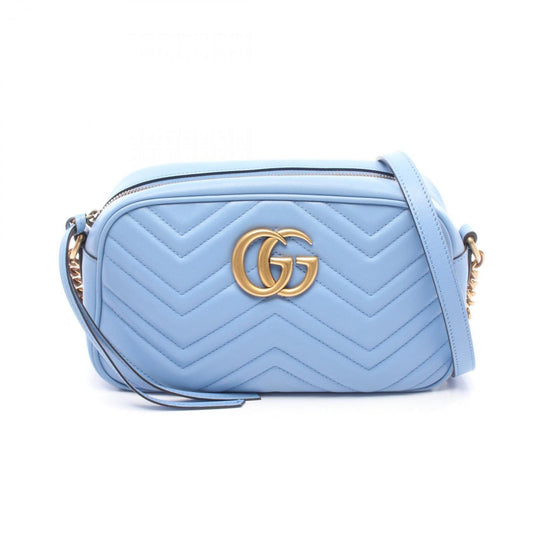 Gucci GG Marmont, Blue, Leather, shoulder
