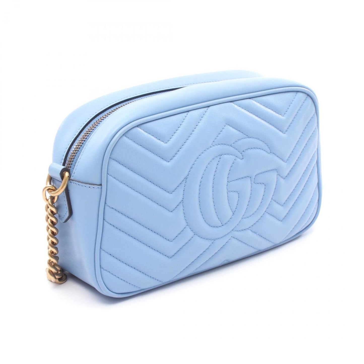 Gucci GG Marmont, Blue, Leather, shoulder