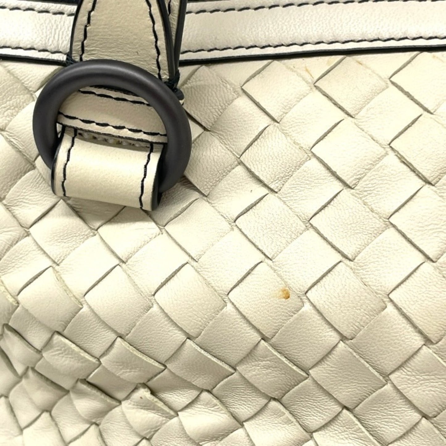 Bottega Veneta Tambouras, White, Leather, handbag