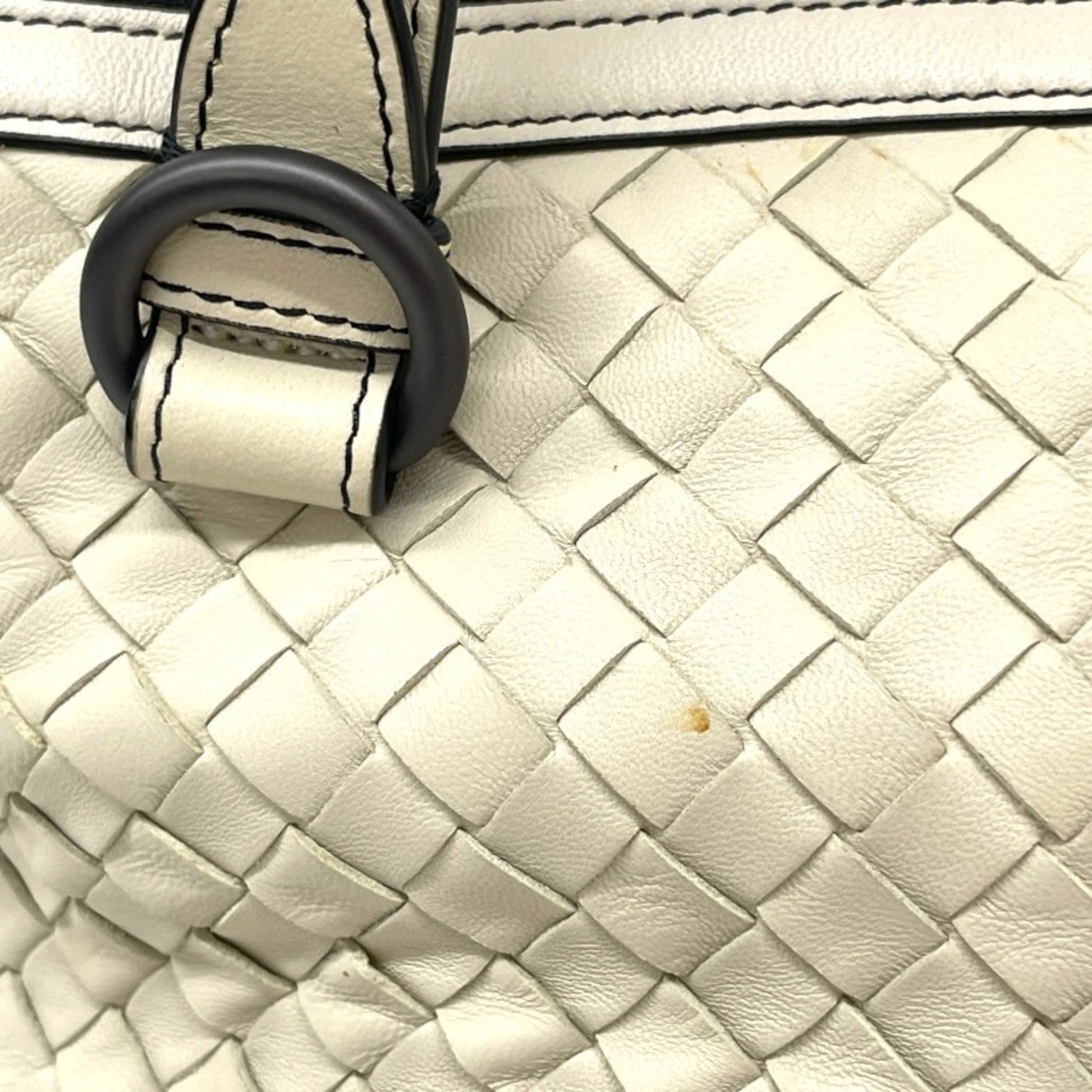 Bottega Veneta Tambouras, White, Leather, handbag
