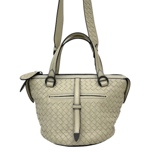 Bottega Veneta Tambouras, White, Leather, handbag