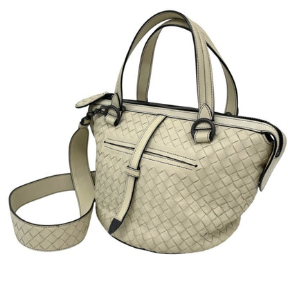 Bottega Veneta Tambouras, White, Leather, handbag