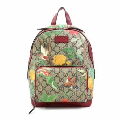Gucci GG canvas, Beige, "CANVAS, LEATHER", backpack