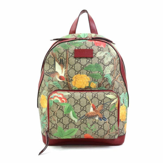 Gucci GG canvas, Beige, "CANVAS, LEATHER", backpack