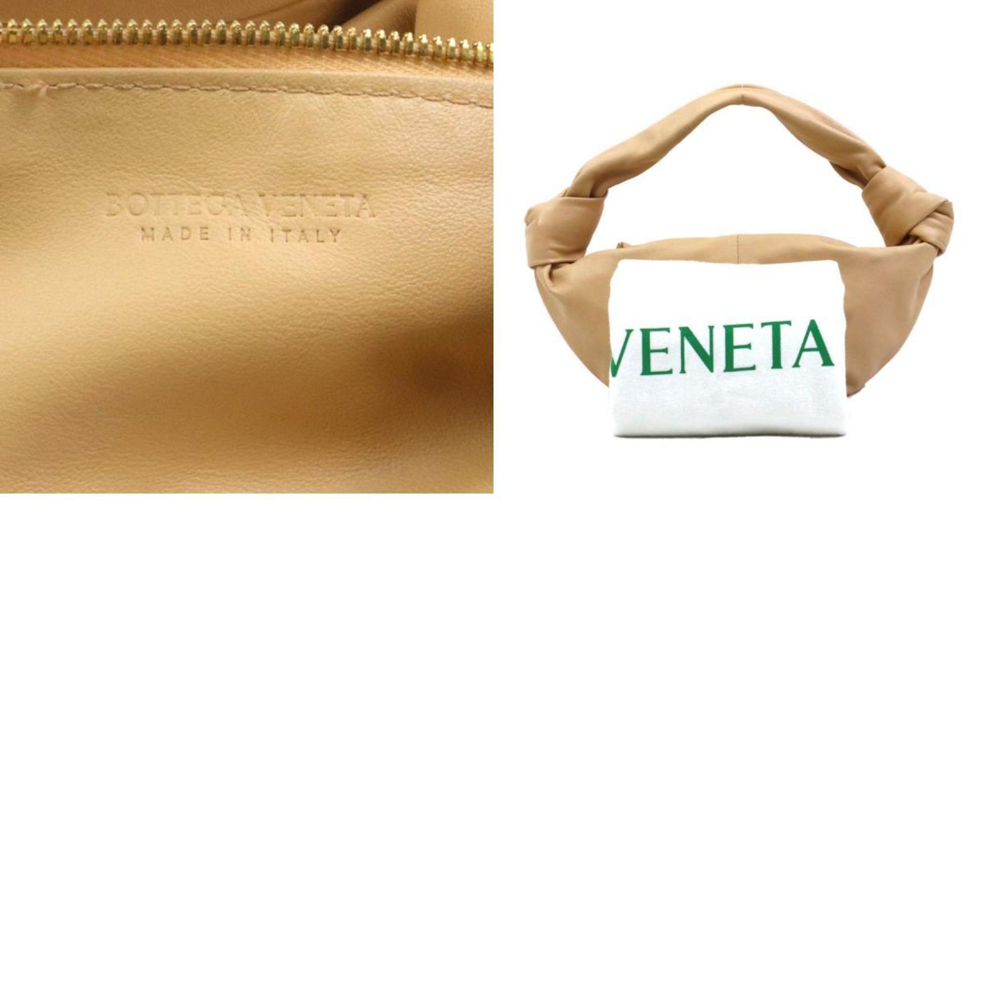 Bottega Veneta Double knot, Beige, Leather, handbag