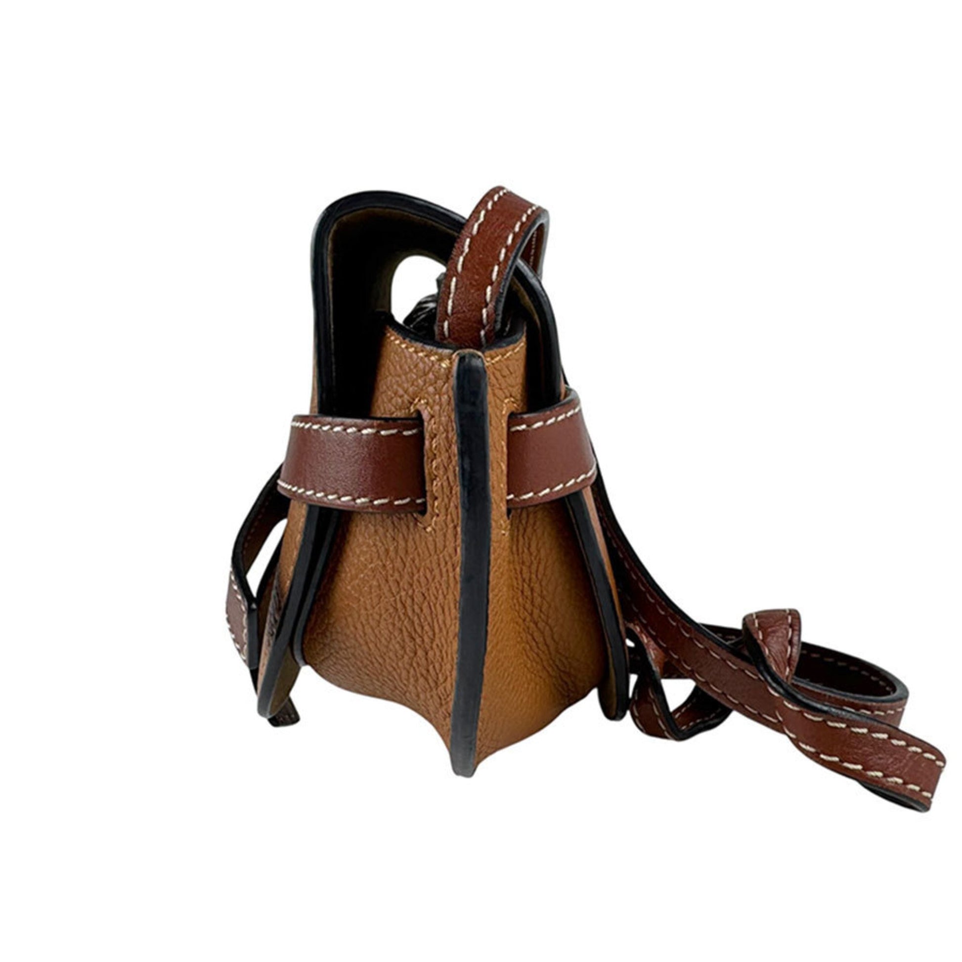 Loewe Gate, Brown, Leather, clutch